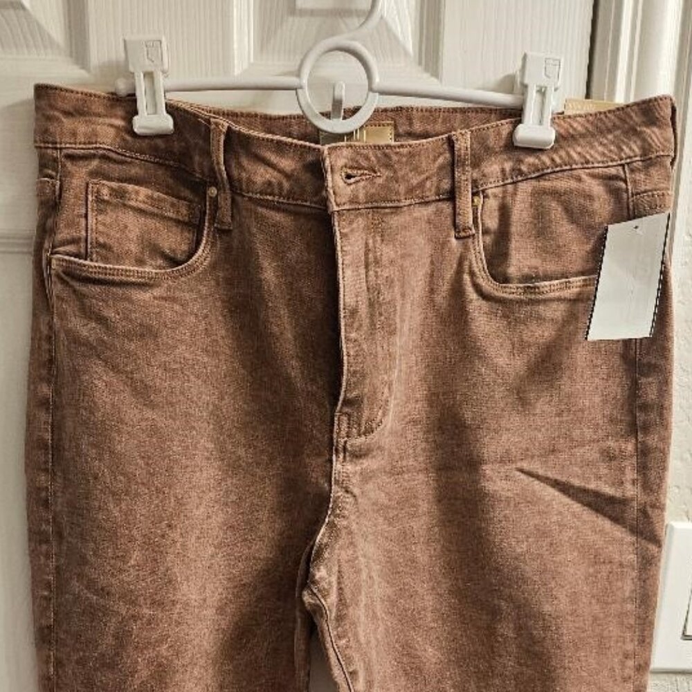 NWT Women's KUT from the Kloth Reese jeans, Coffee, Size 14